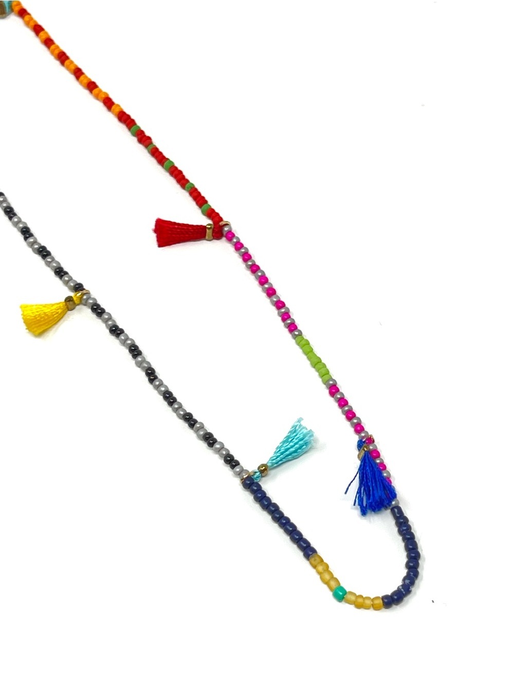 New Urban Outfitters Rainbow Seed Bead Necklace - Picture 4 of 7